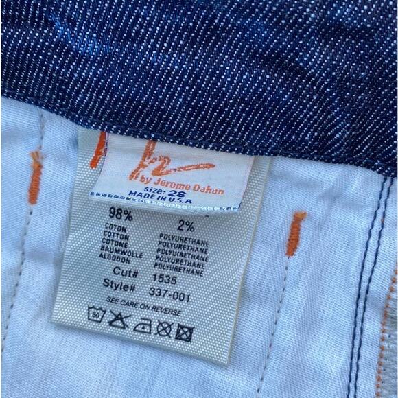 New Citizens of Humanity Blue Dark Wash Button Front Knee Length Jean Skirt 28 - Picture 11 of 11